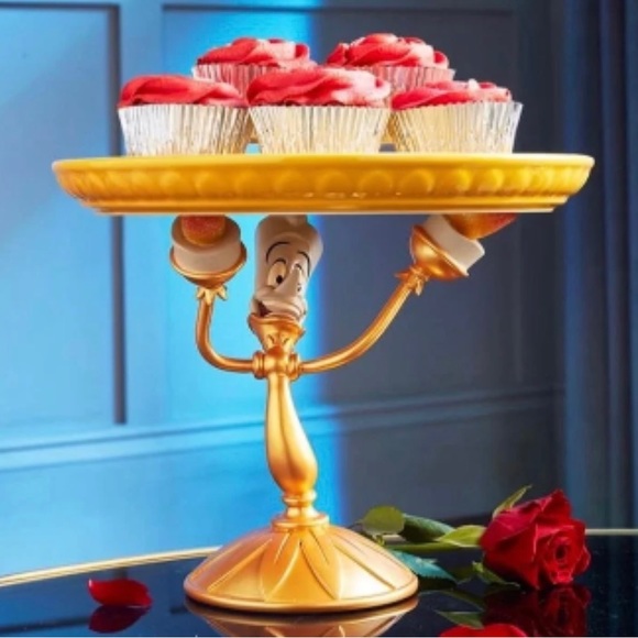 Disney Dining Lumiere Cake Stand Beauty And The Beast New In Box